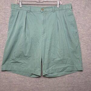 Vintage Polo Ralph Lauren Chino Spring Tyler Shorts‎ Pleated front Mint Green 38